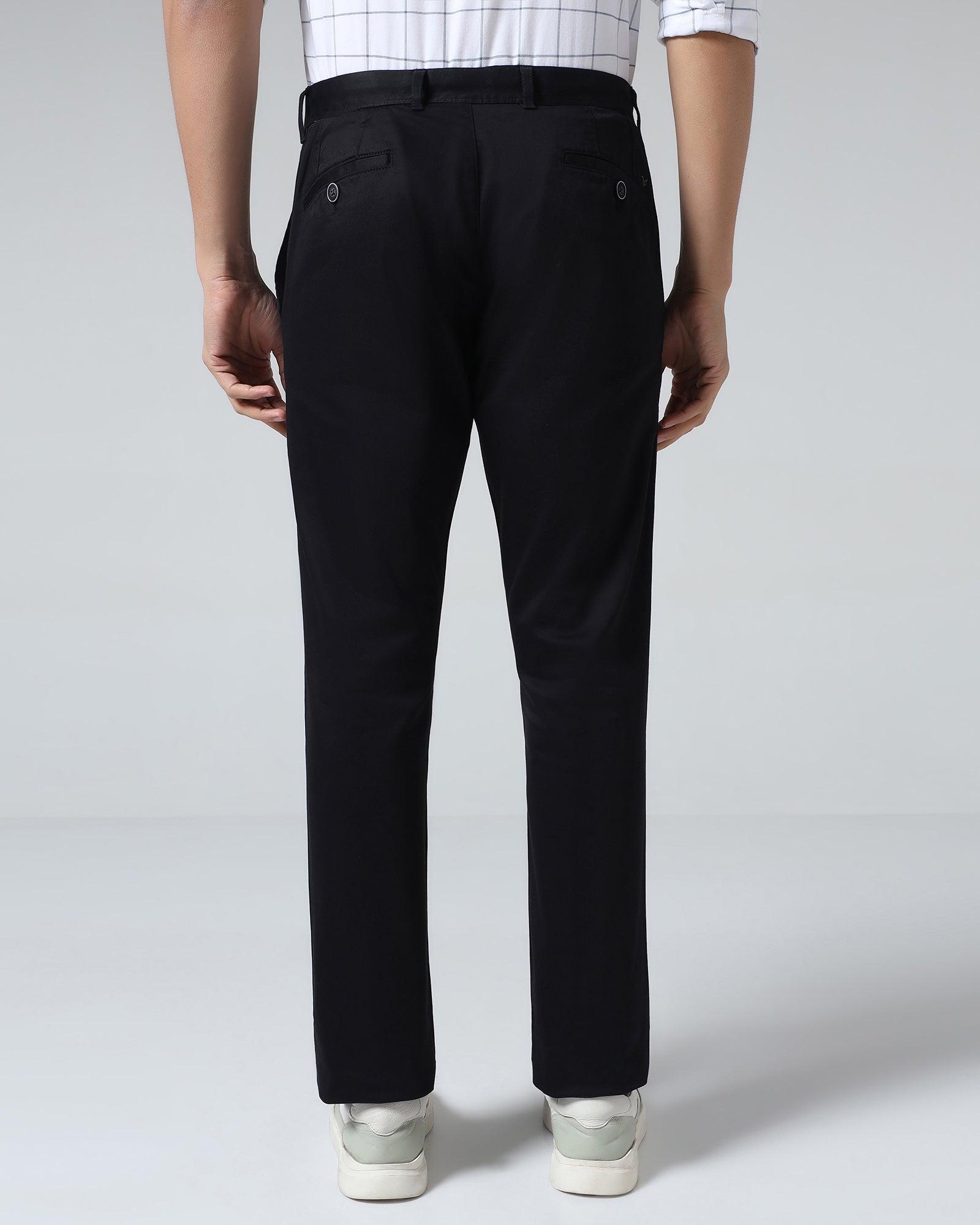 Black Textured Khakis - Mark