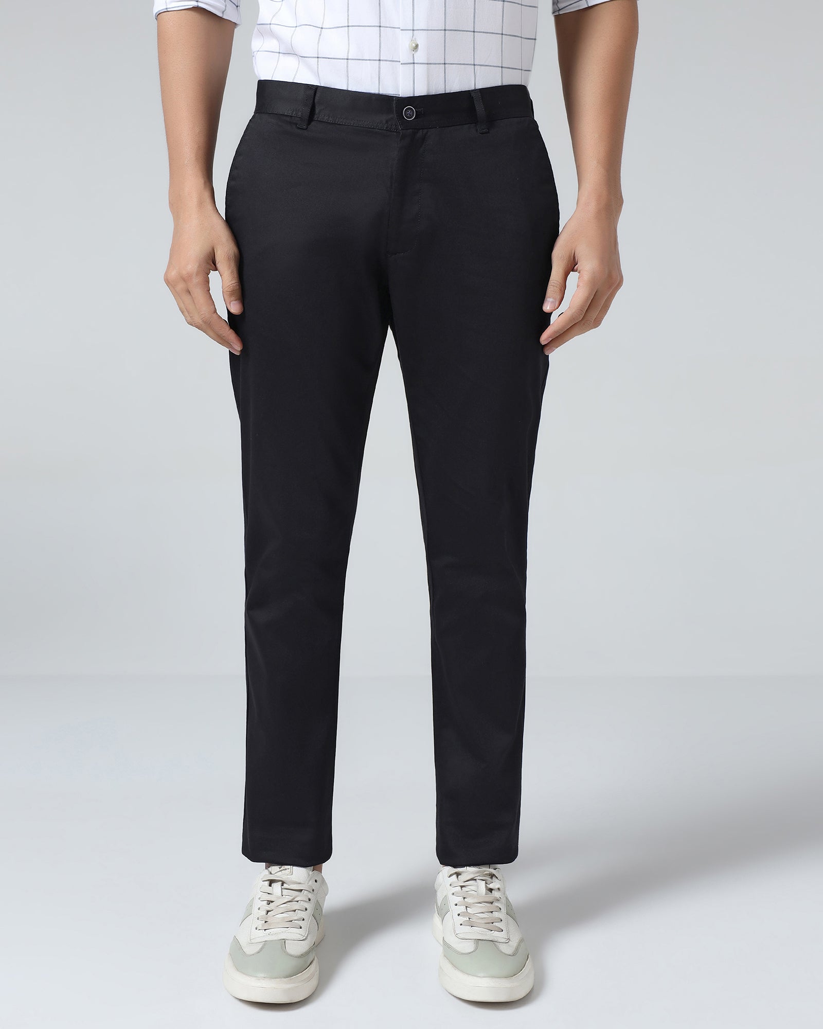 Black Textured Khakis - Mark