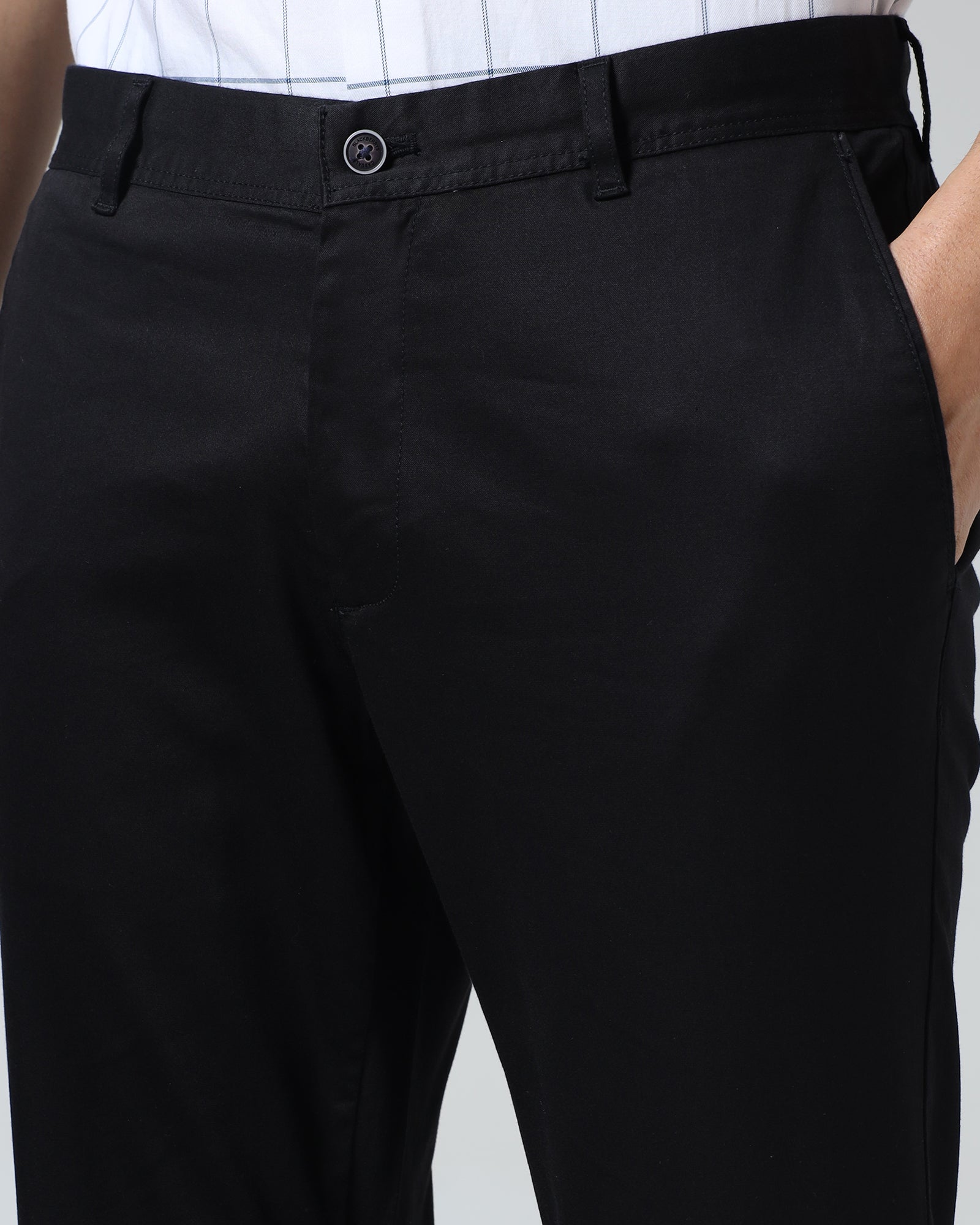 Black Textured Khakis - Mark