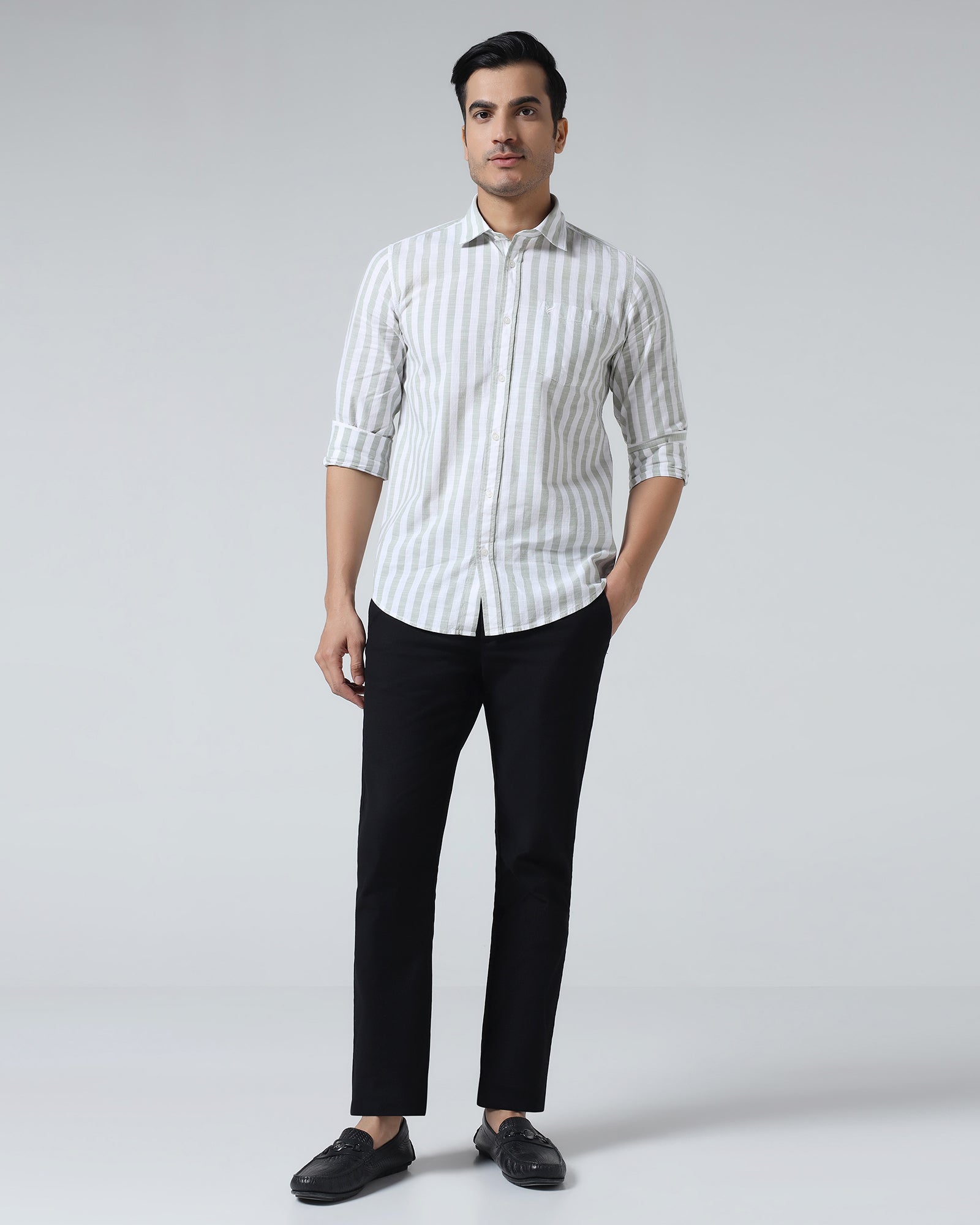 Black Textured Khakis - Palmer