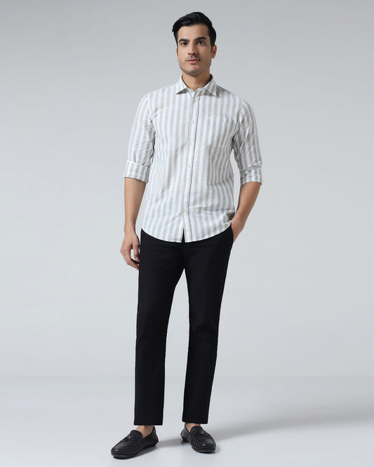 Black Textured Khakis - Palmer
