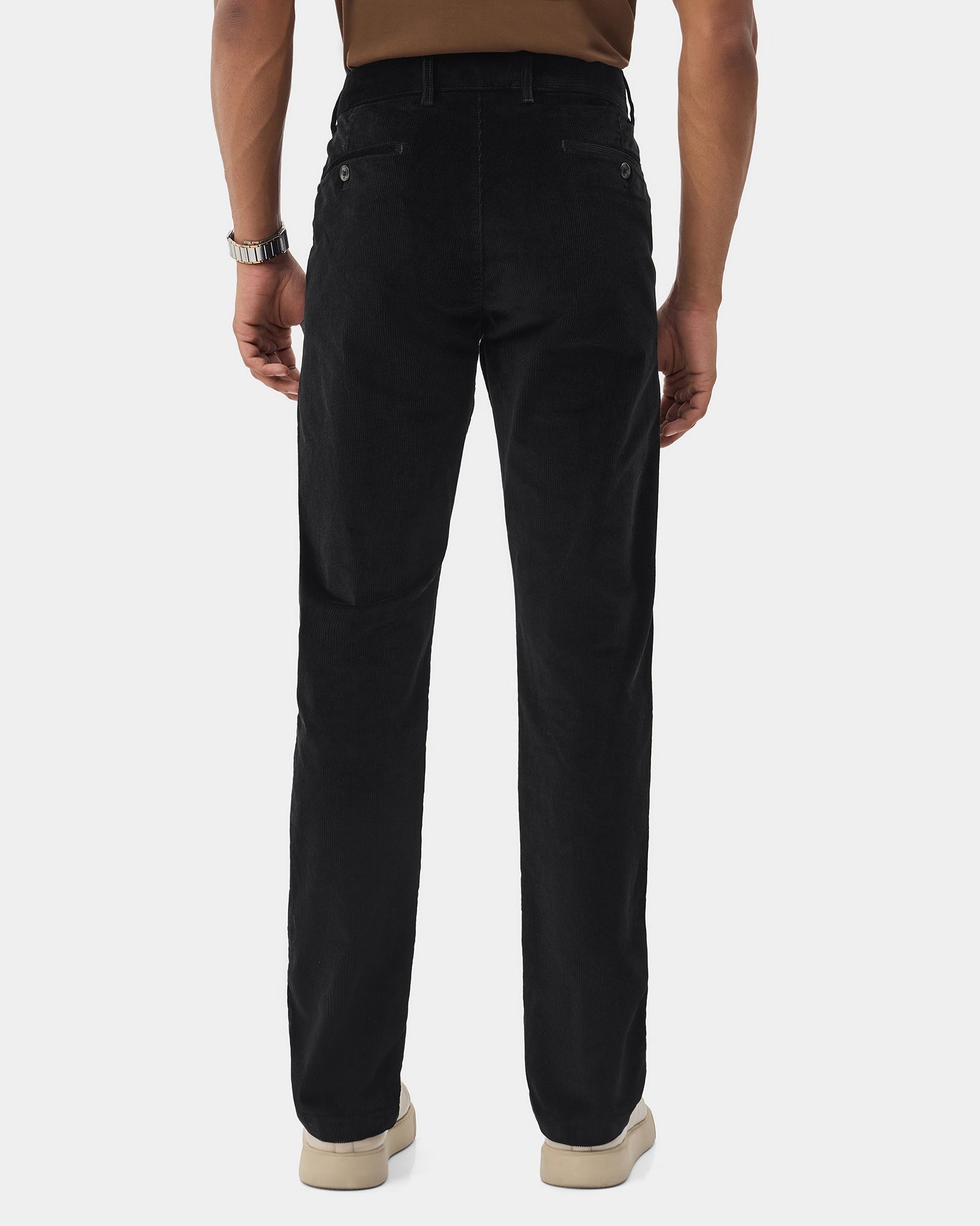 Black Textured Khakis - Pamir
