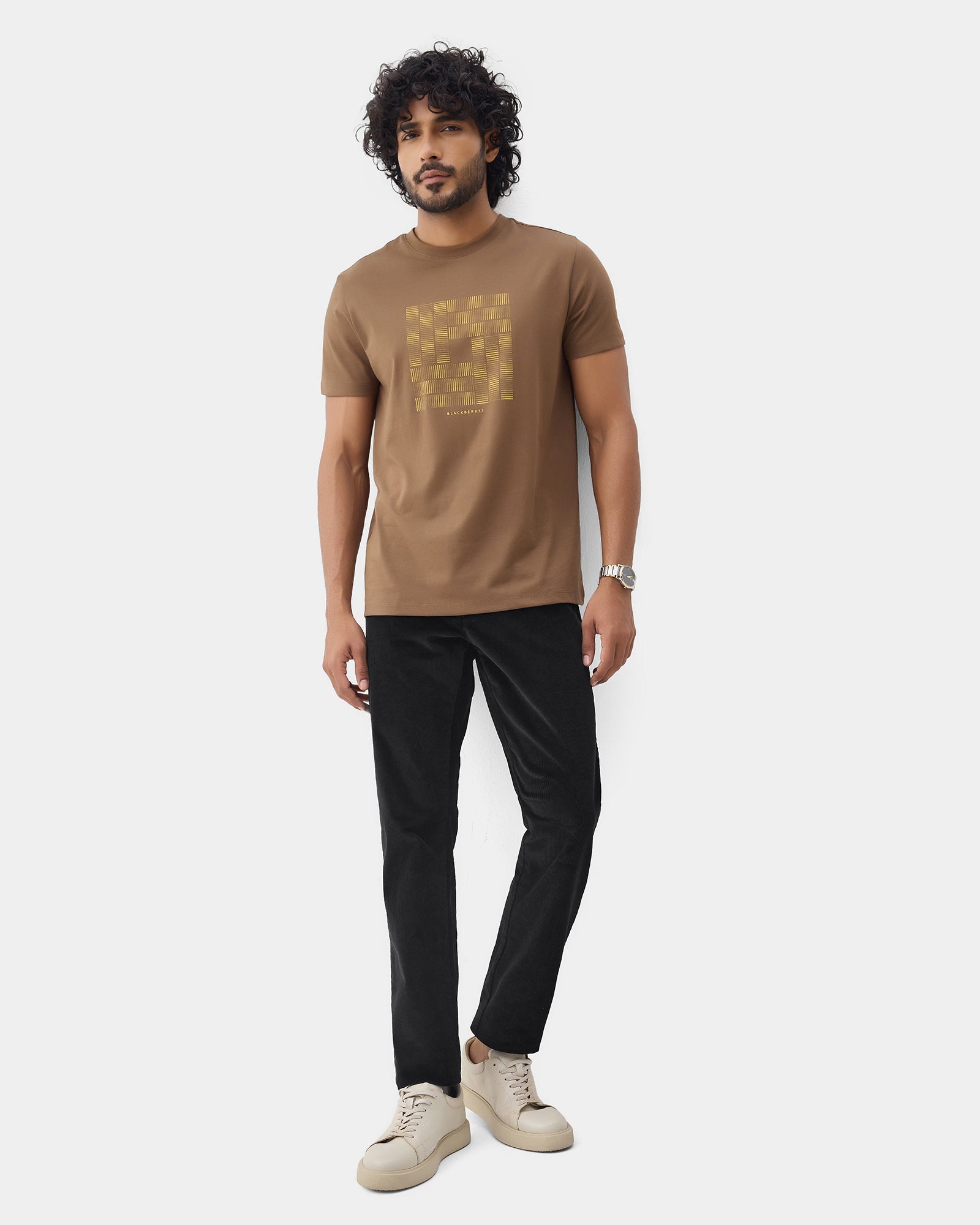Black Textured Khakis - Pamir