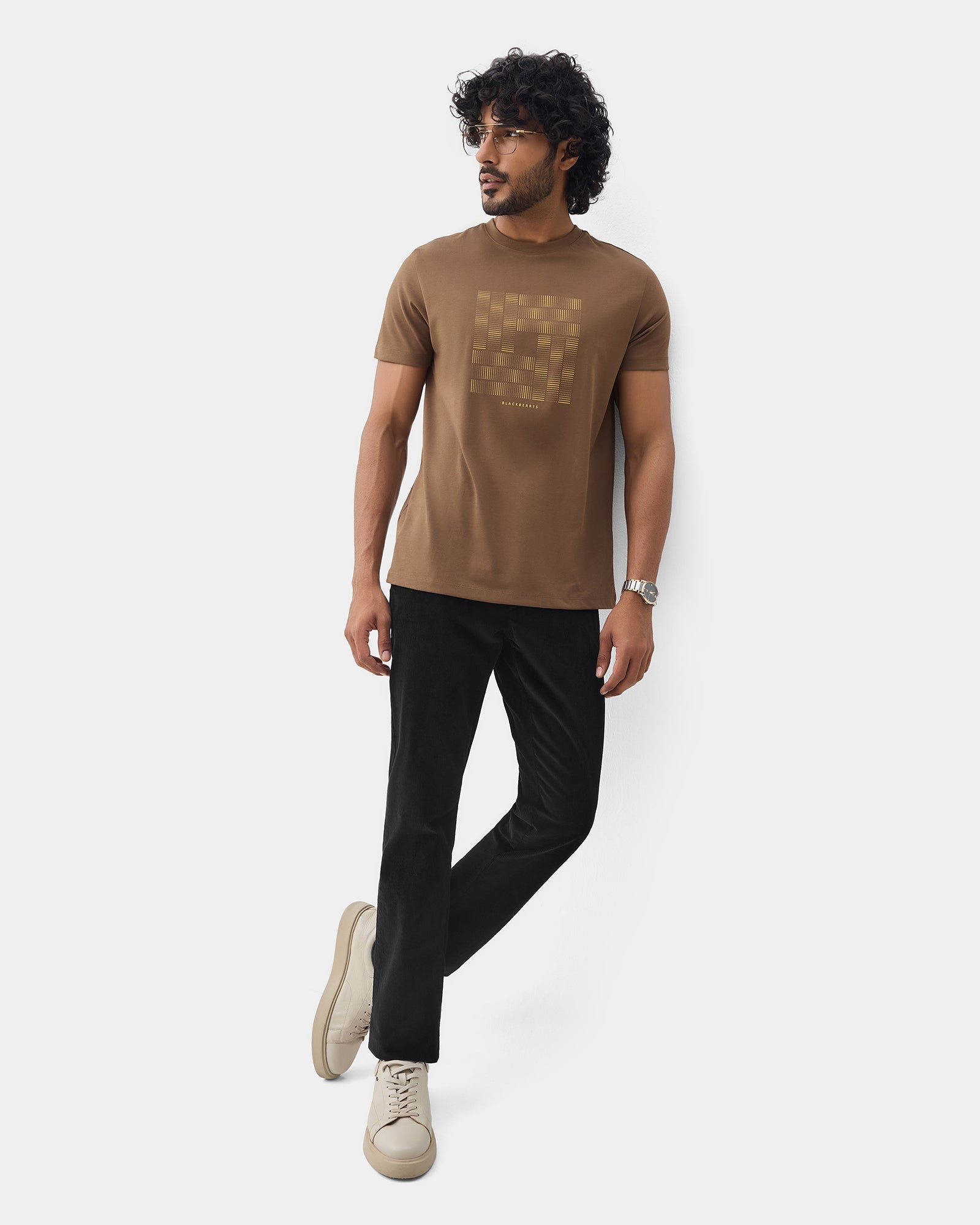 Black Textured Khakis - Pamir