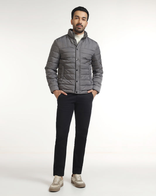 Black Textured Khakis - Ural