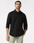 Black Textured Shirt - Caty