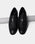 Black Textured Slip On Shoes - Apron