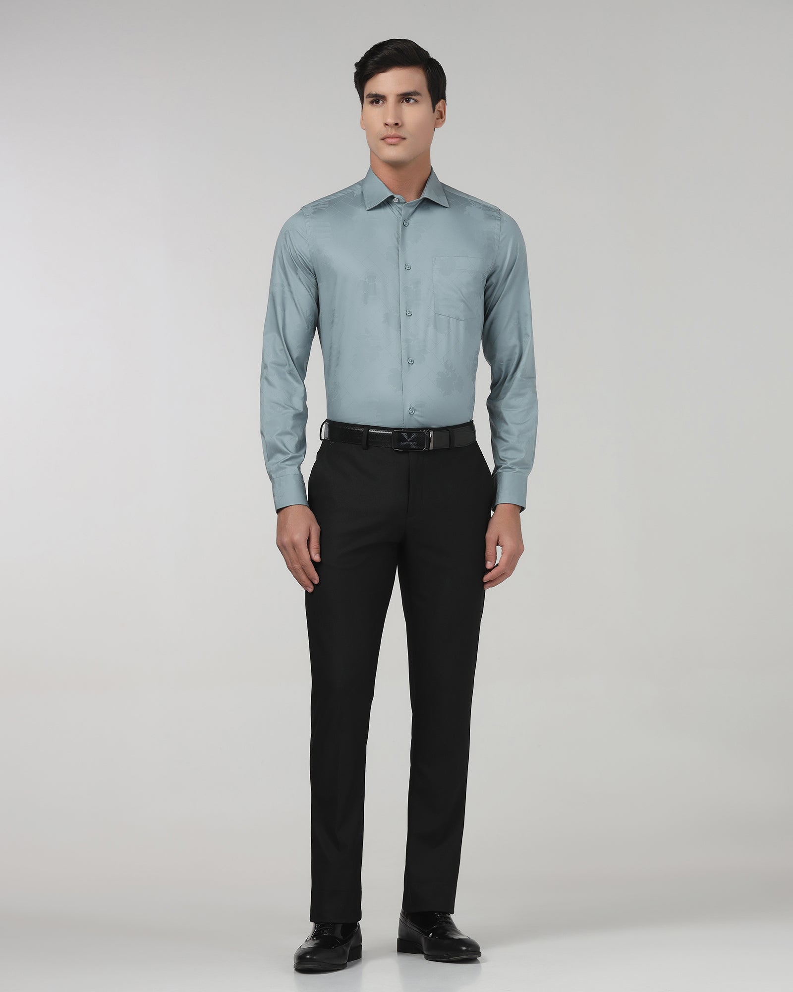 Black Textured Trouser - Brody