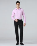 Black Textured Trouser