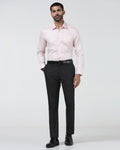 Black Textured Trouser