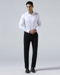 Black Textured Trouser - Jona