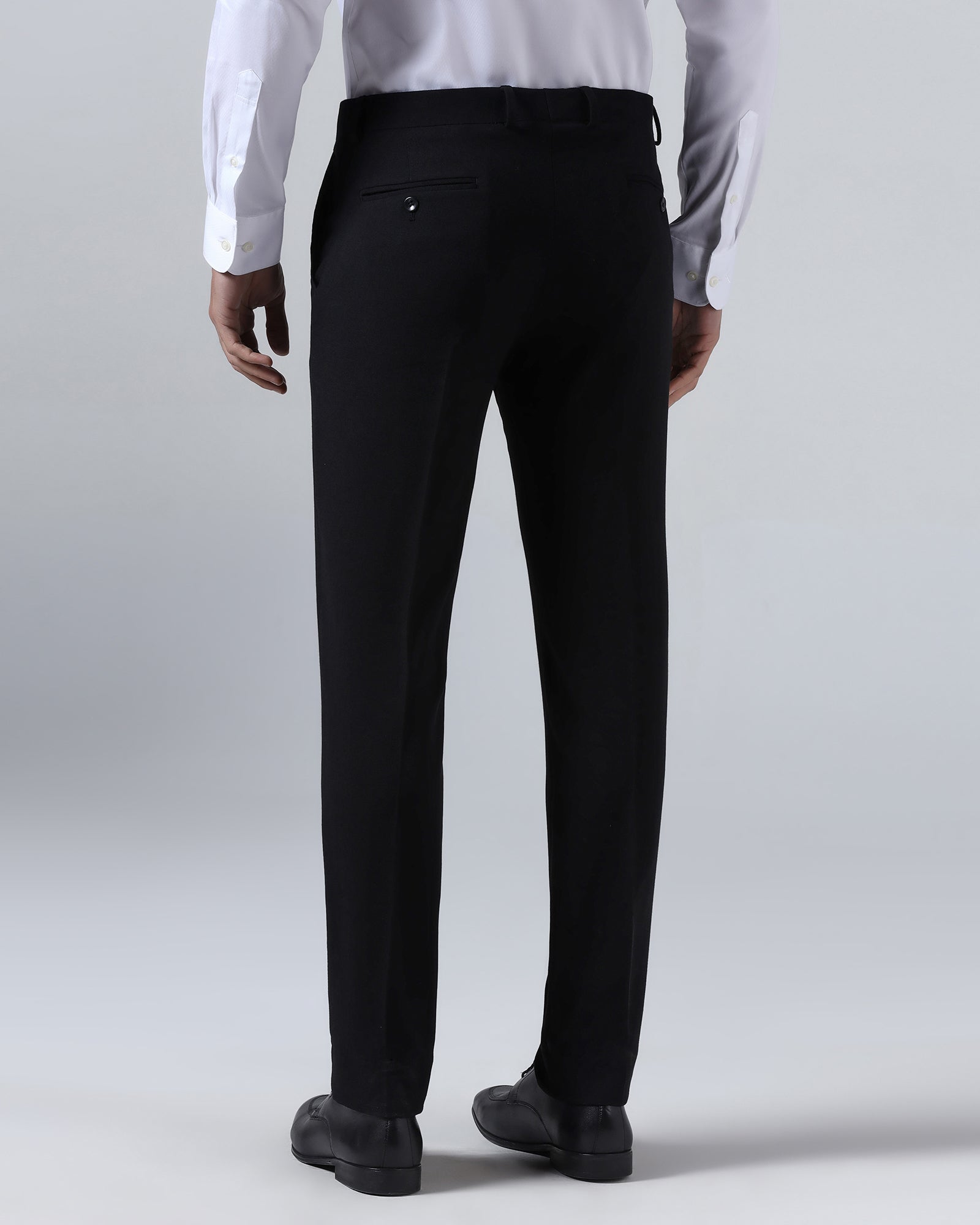 Black Textured Trouser - Jona