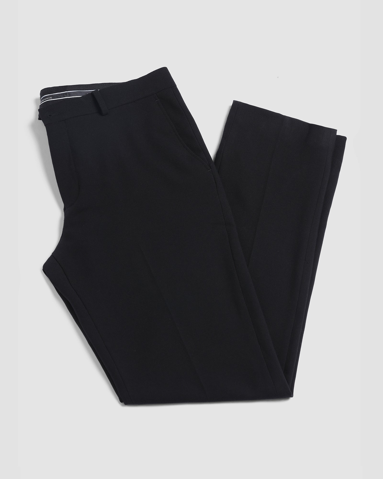 Black Textured Trouser - Jona