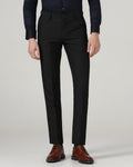 Black Textured Trouser - Mace