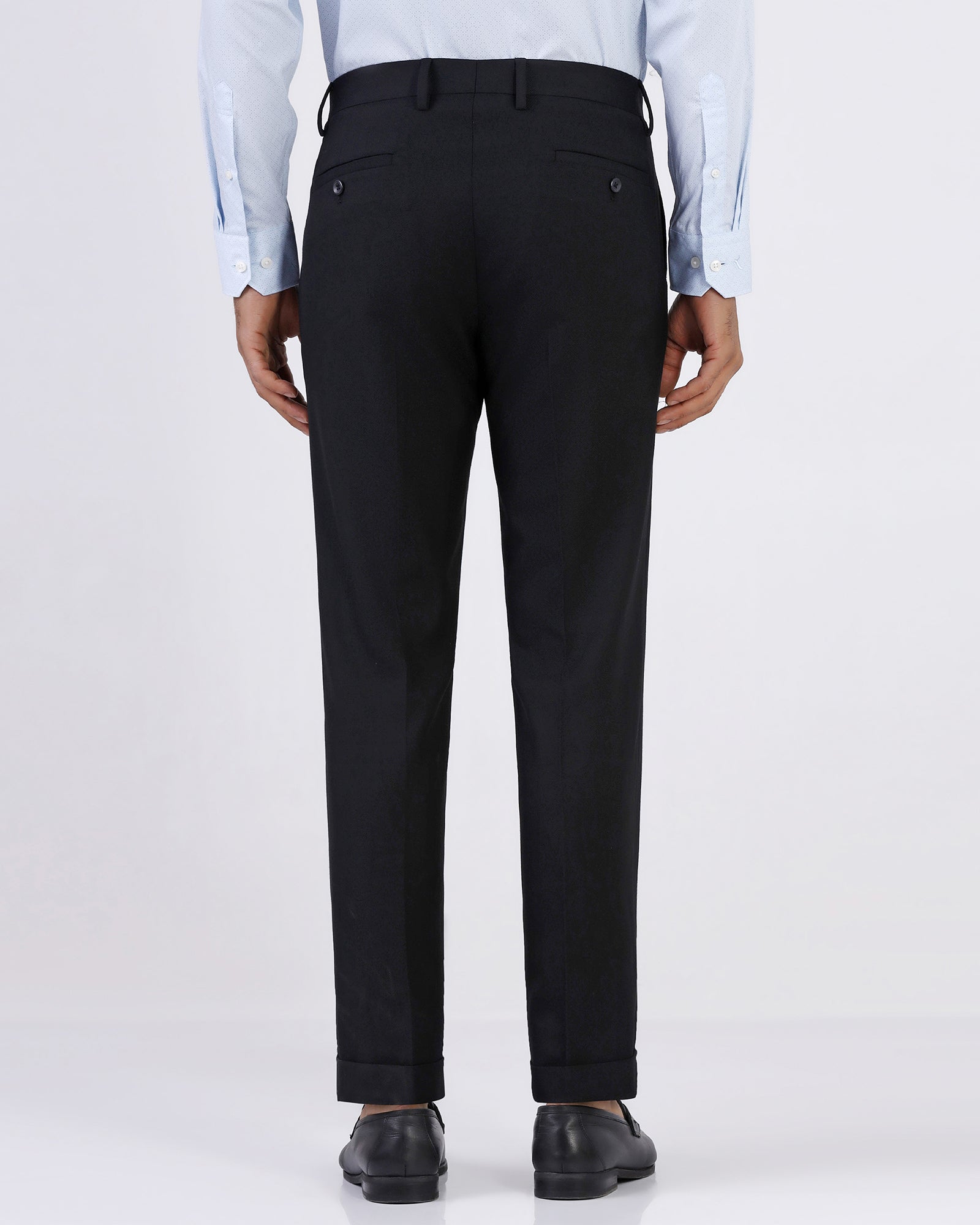 Black Textured Trouser - Pecado