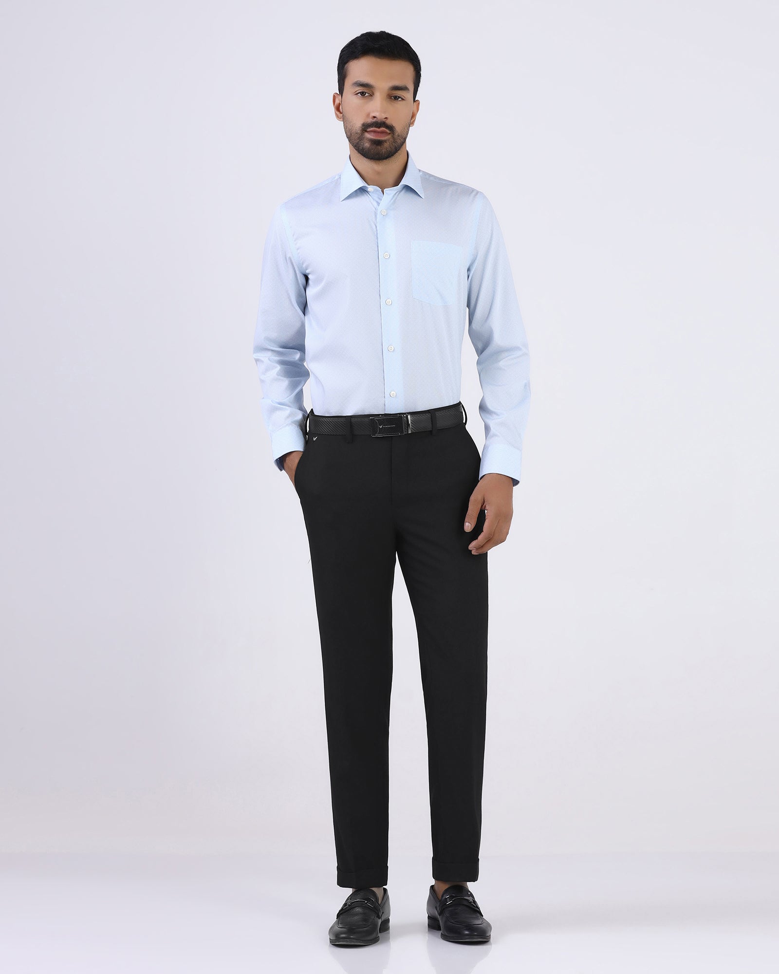 Black Textured Trouser - Pecado