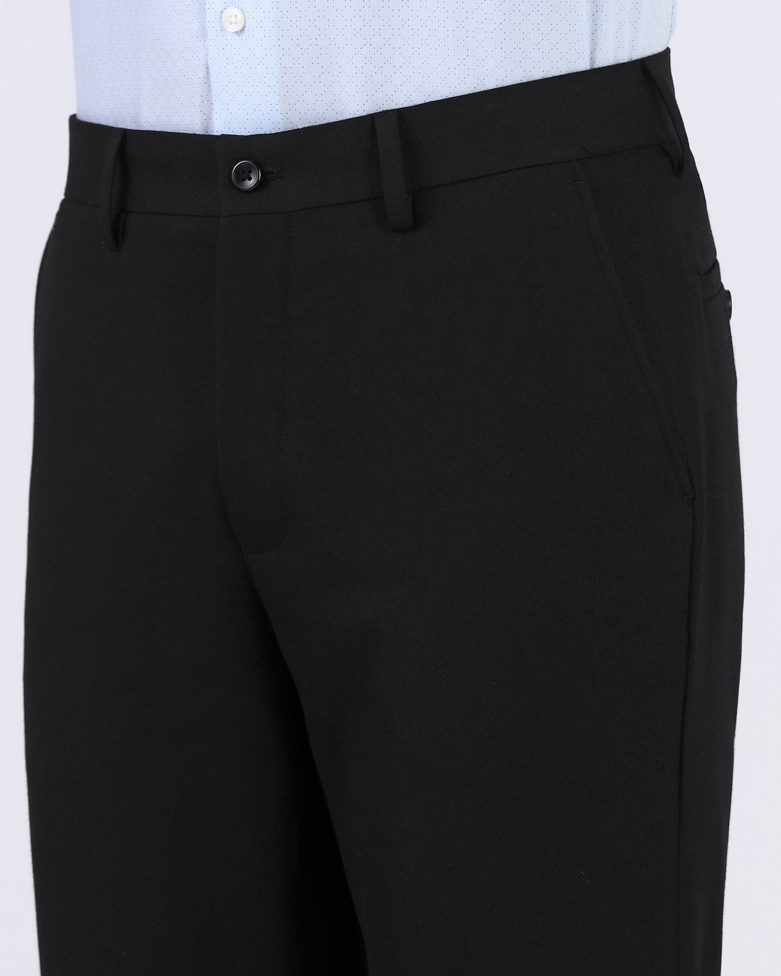 Black Textured Trouser - Pecado
