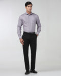Black Textured Trouser - Simon