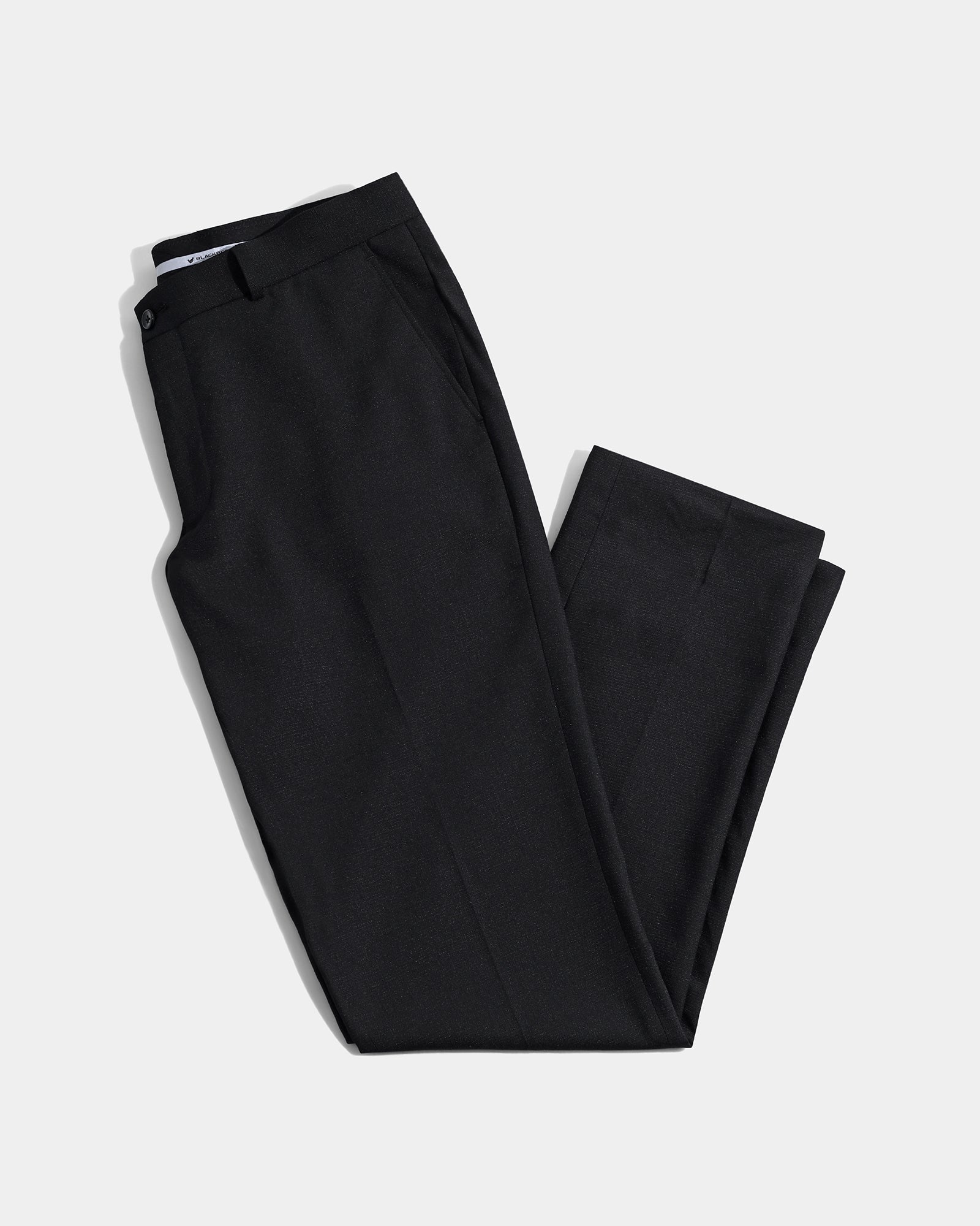 Black Textured Trouser - Simon
