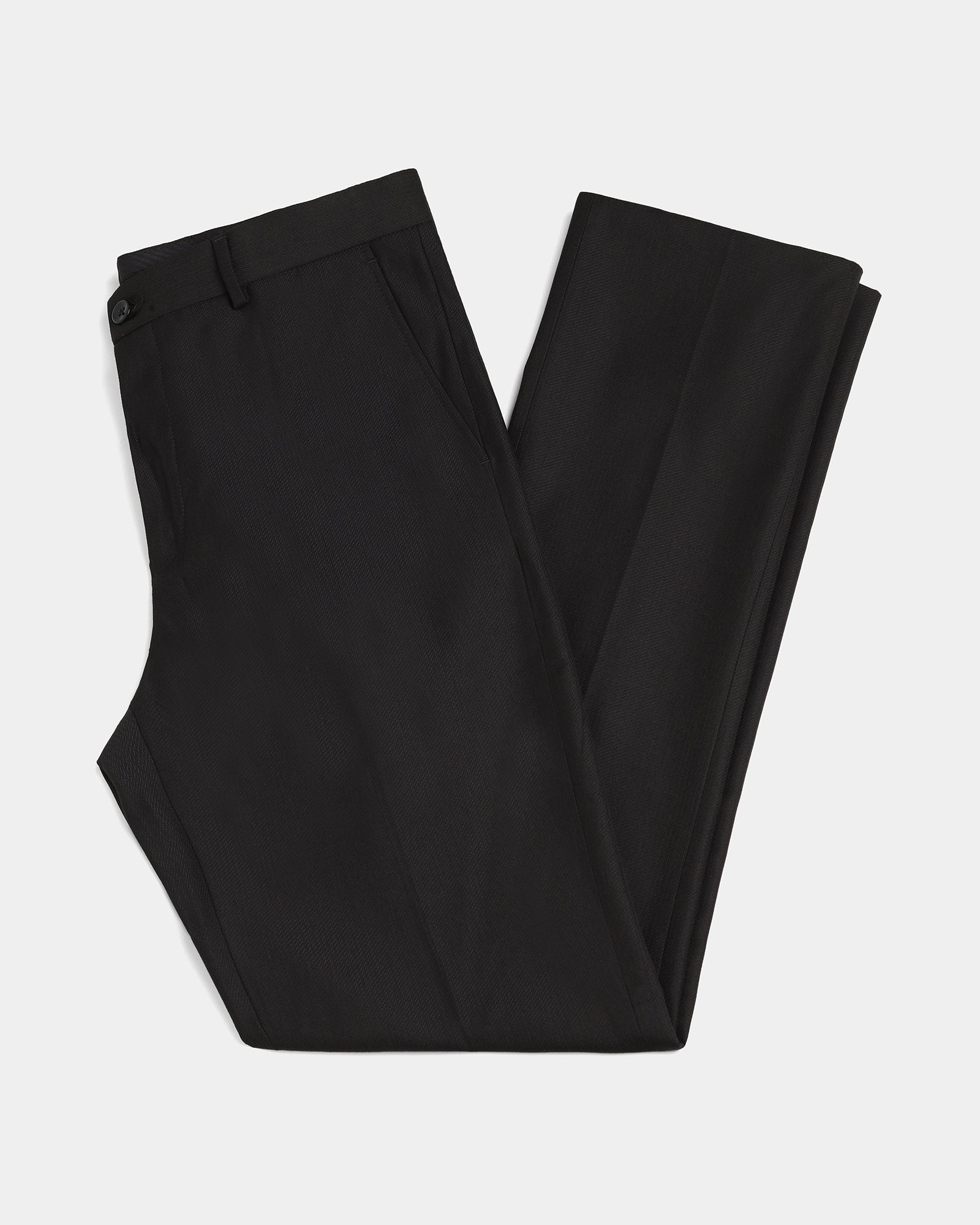 Black Textured Trouser - Sung