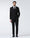 Black Three Piece Solid Suit - Erron