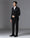 Black Three Piece Solid Suit - Erron