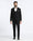 Black Three Piece Solid Suit - Kelm