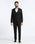 Black Three Piece Solid Suit - Kelm