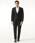 Black Two Piece Solid Suit - Jorris