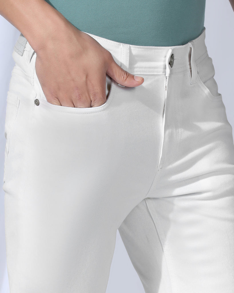 Bleed Zero Slim Yonk Fit Prestine White Jeans - Rene