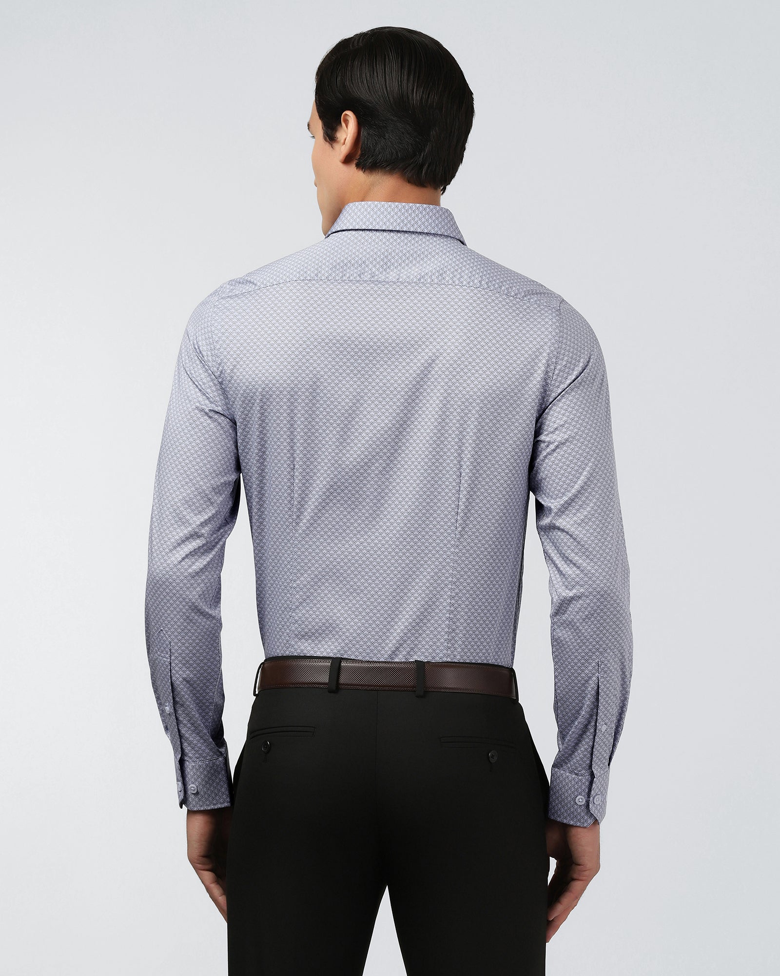 Blue Printed Shirt - Alfonzo