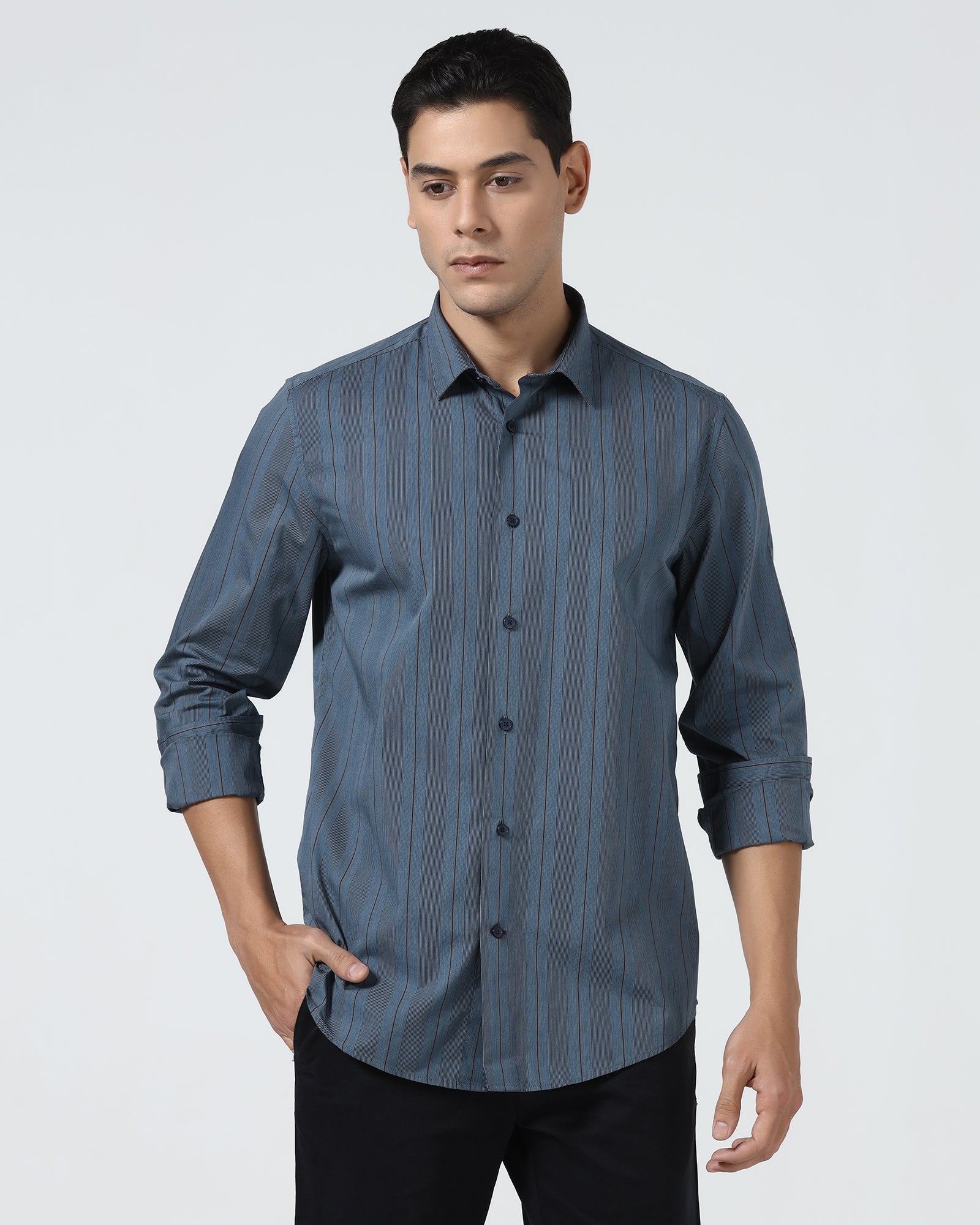 Blue Stripe Shirt - Ovlon