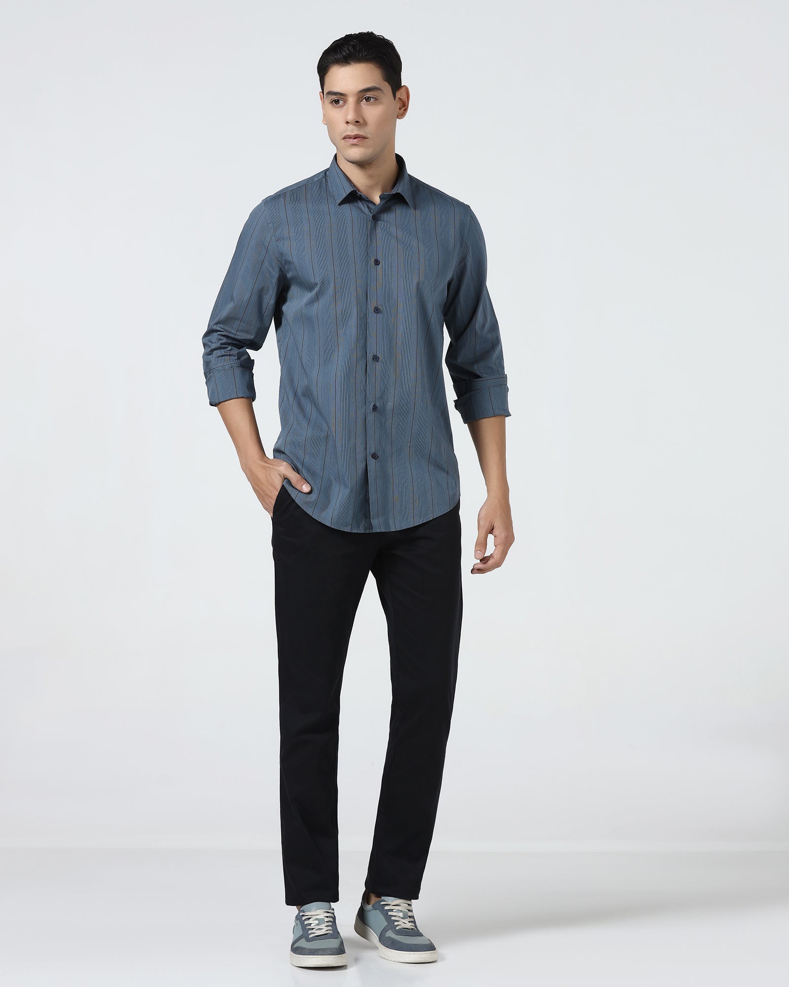 Blue Stripe Shirt - Ovlon