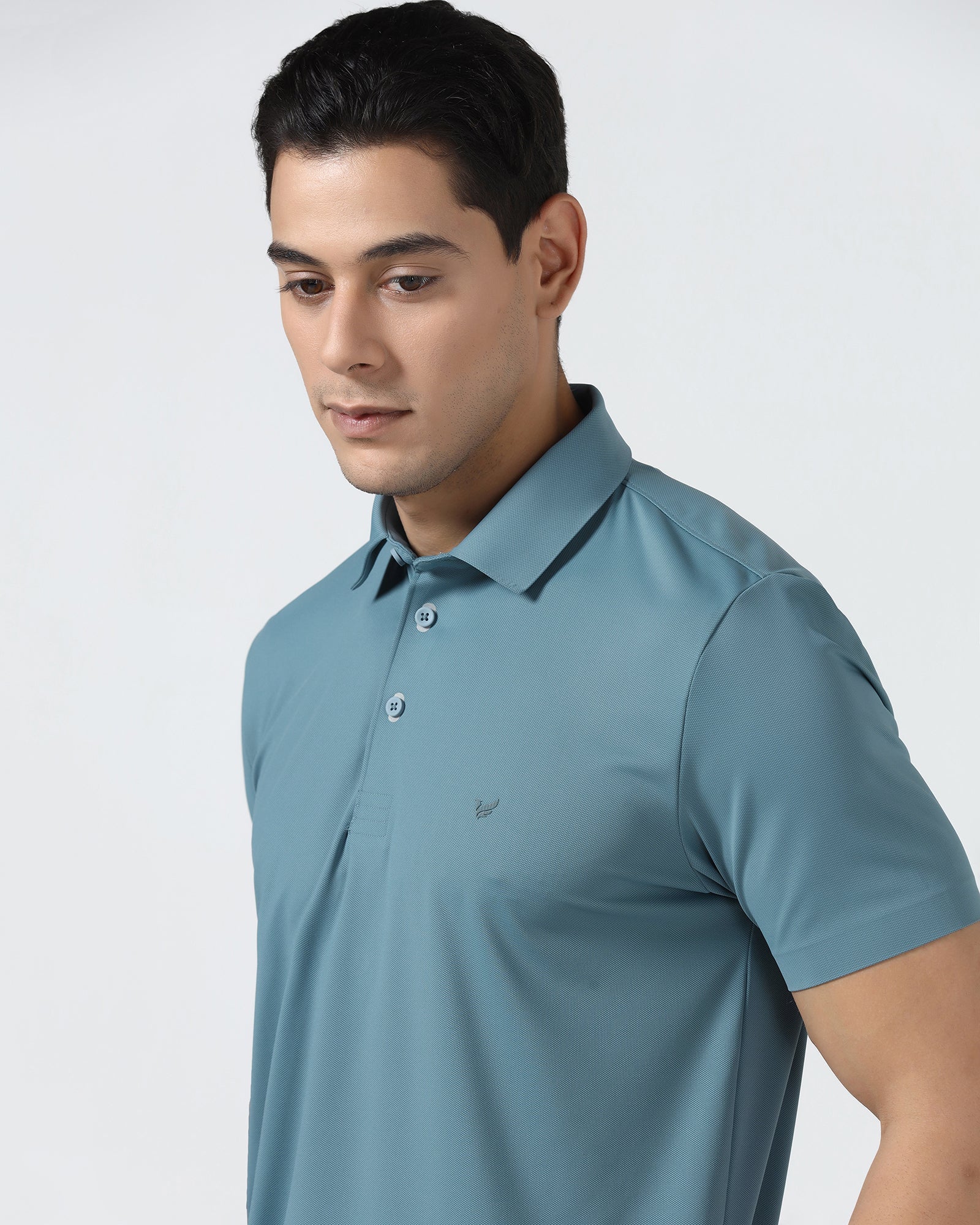 Blue TechPro Textured Polo - Hina