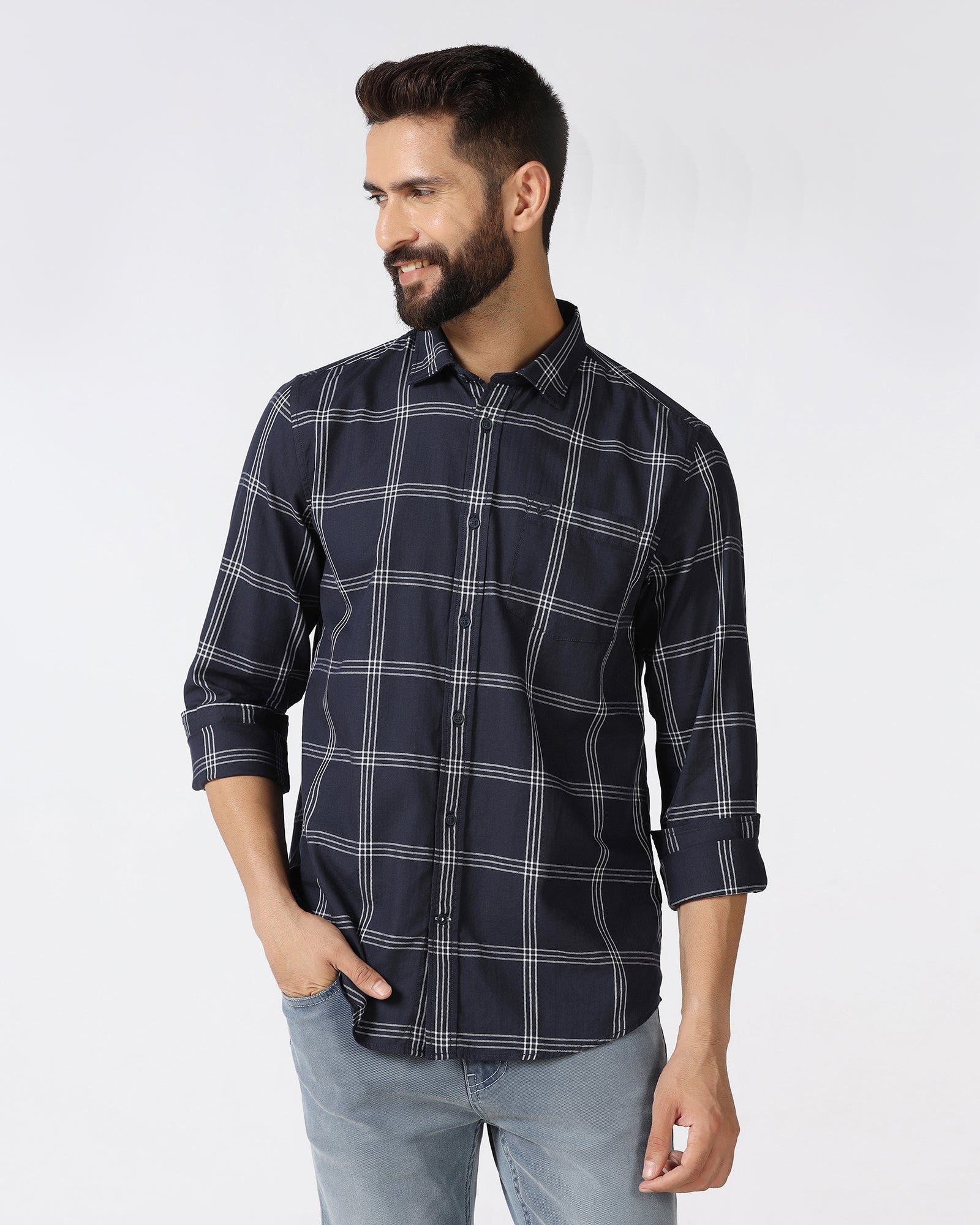 Blue Check Shirt - Artem