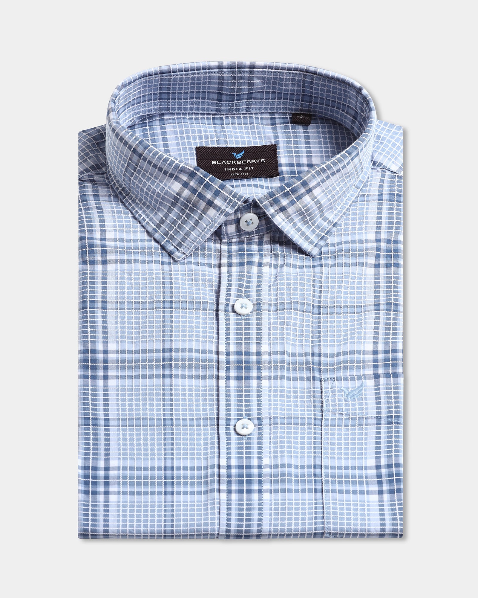 Blue Check Shirt - Farlen