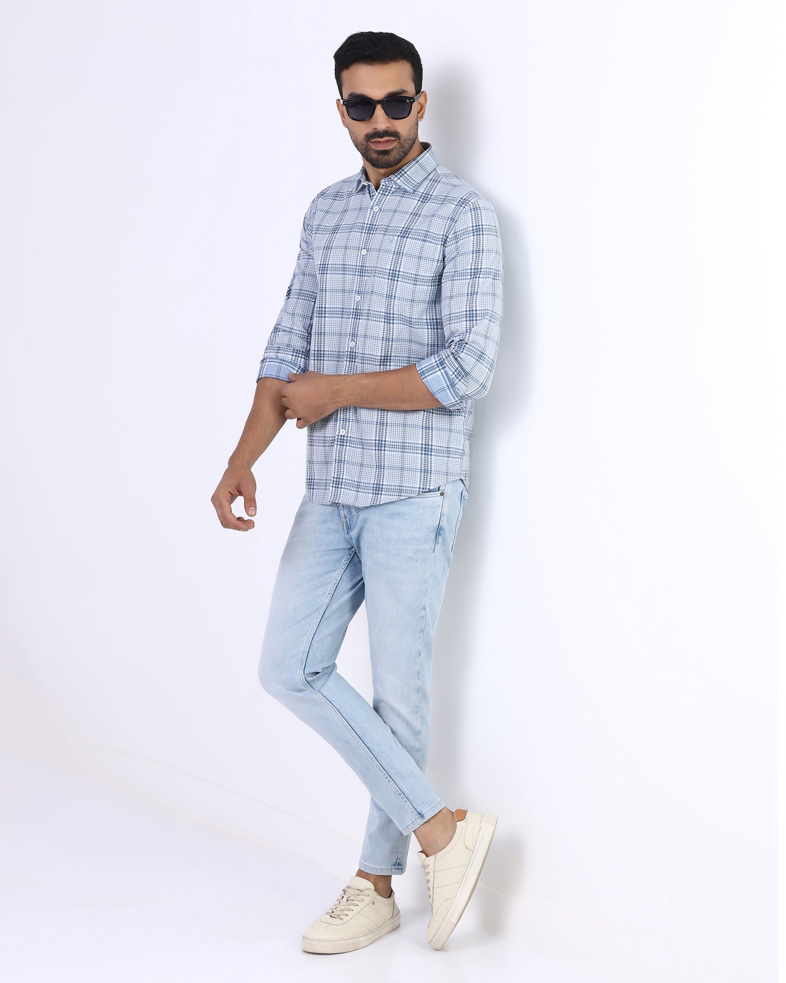 Blue Check Shirt - Farlen