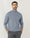 Blue High Neck Solid Sweater - Pop