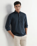 Blue Linen Solid Shirt - Joster