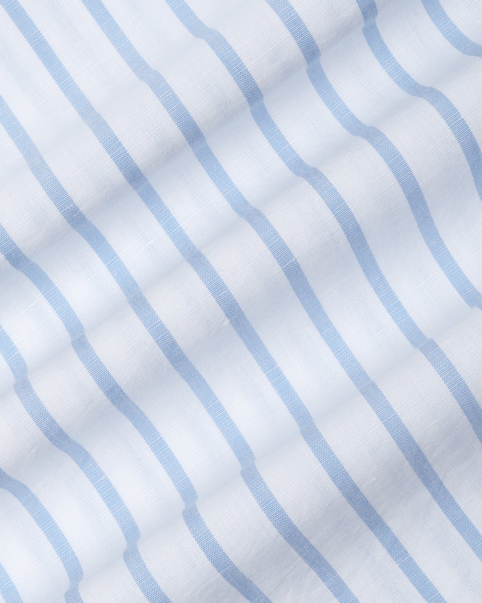 Blue Linen Stripe Shirt - Marzel