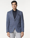 Blue Luxe Textured Blazer - Baleno