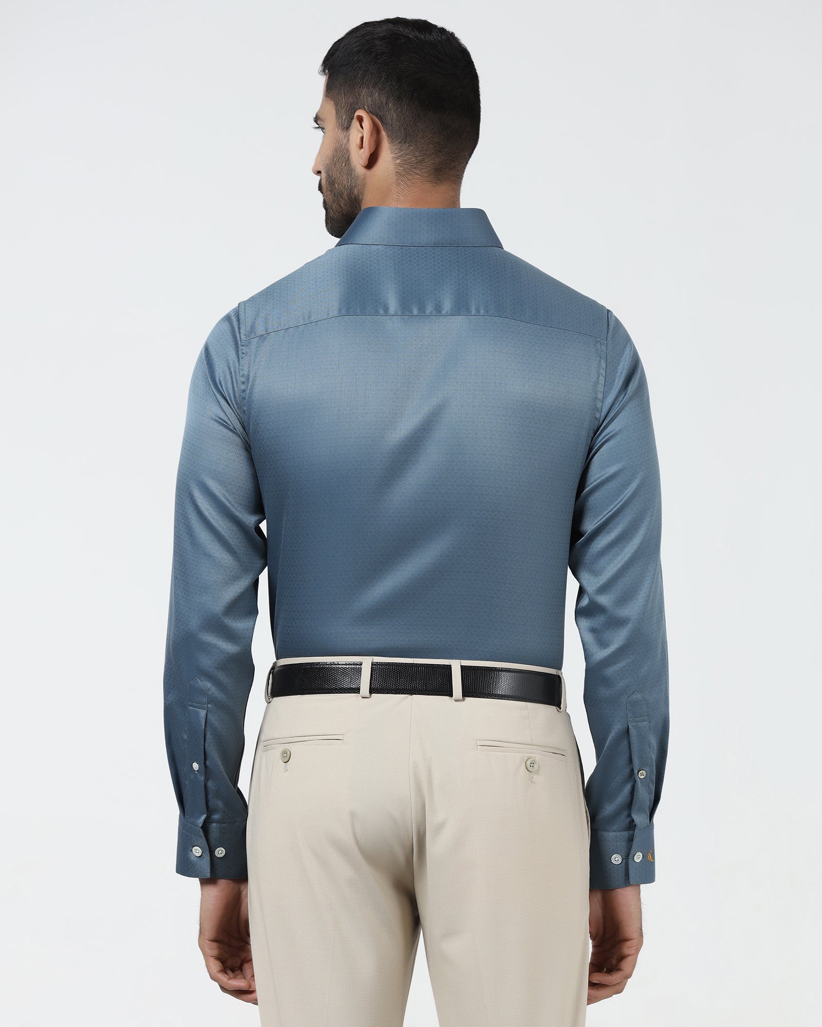 Blue Luxe Textured Shirt - Shutle