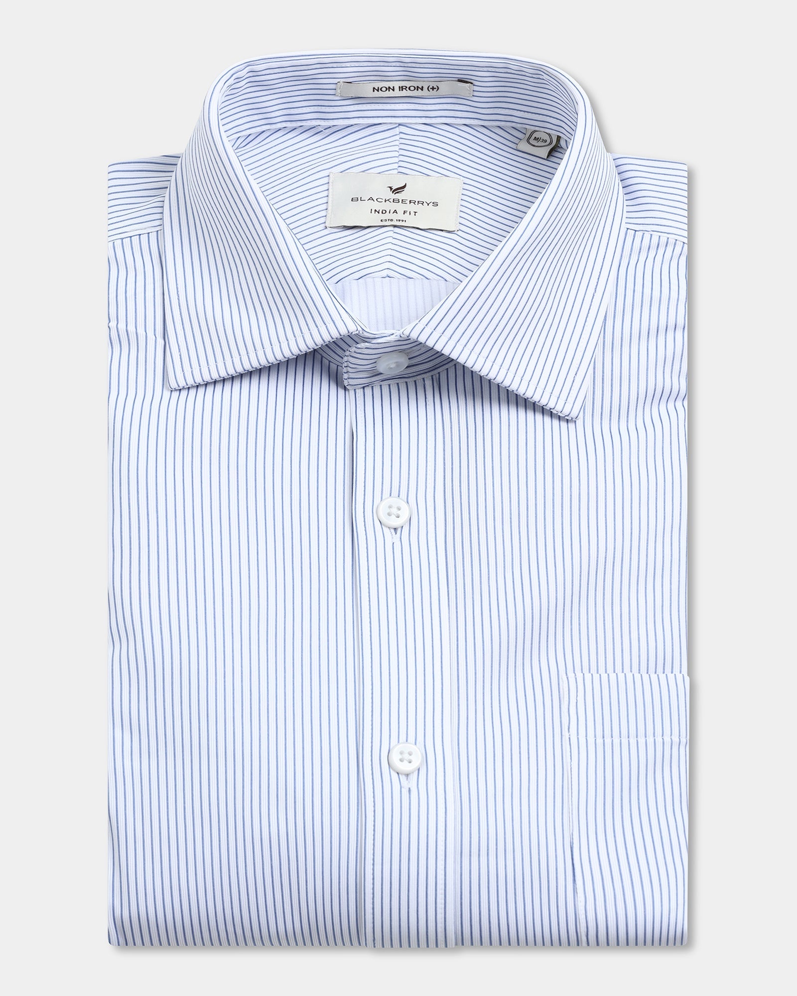 Blue Non Iron Stripe Shirt - Epic E