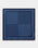Blue Printed 100% Silk Pocket Square - Ada