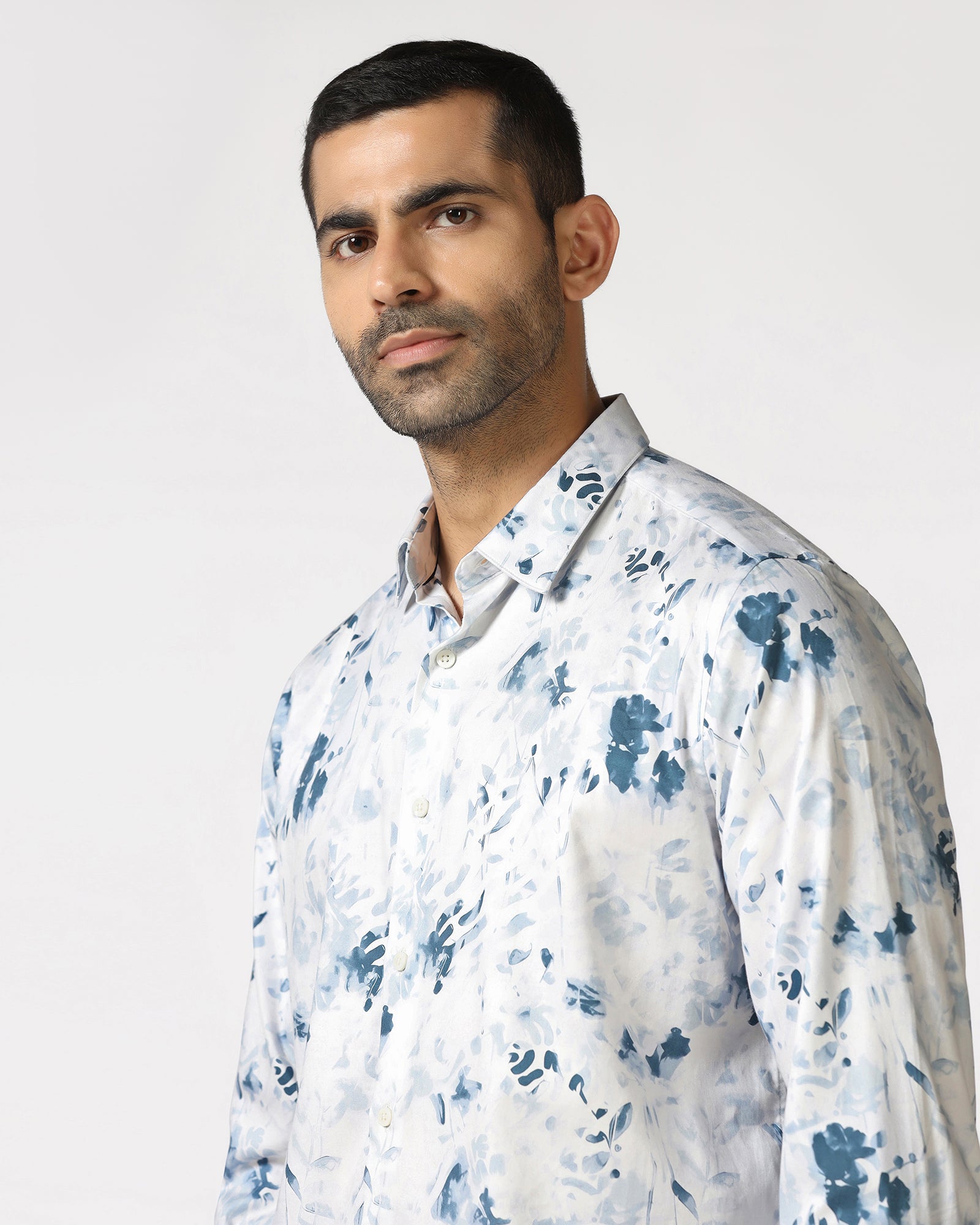 Blue Printed Shirt - Audric