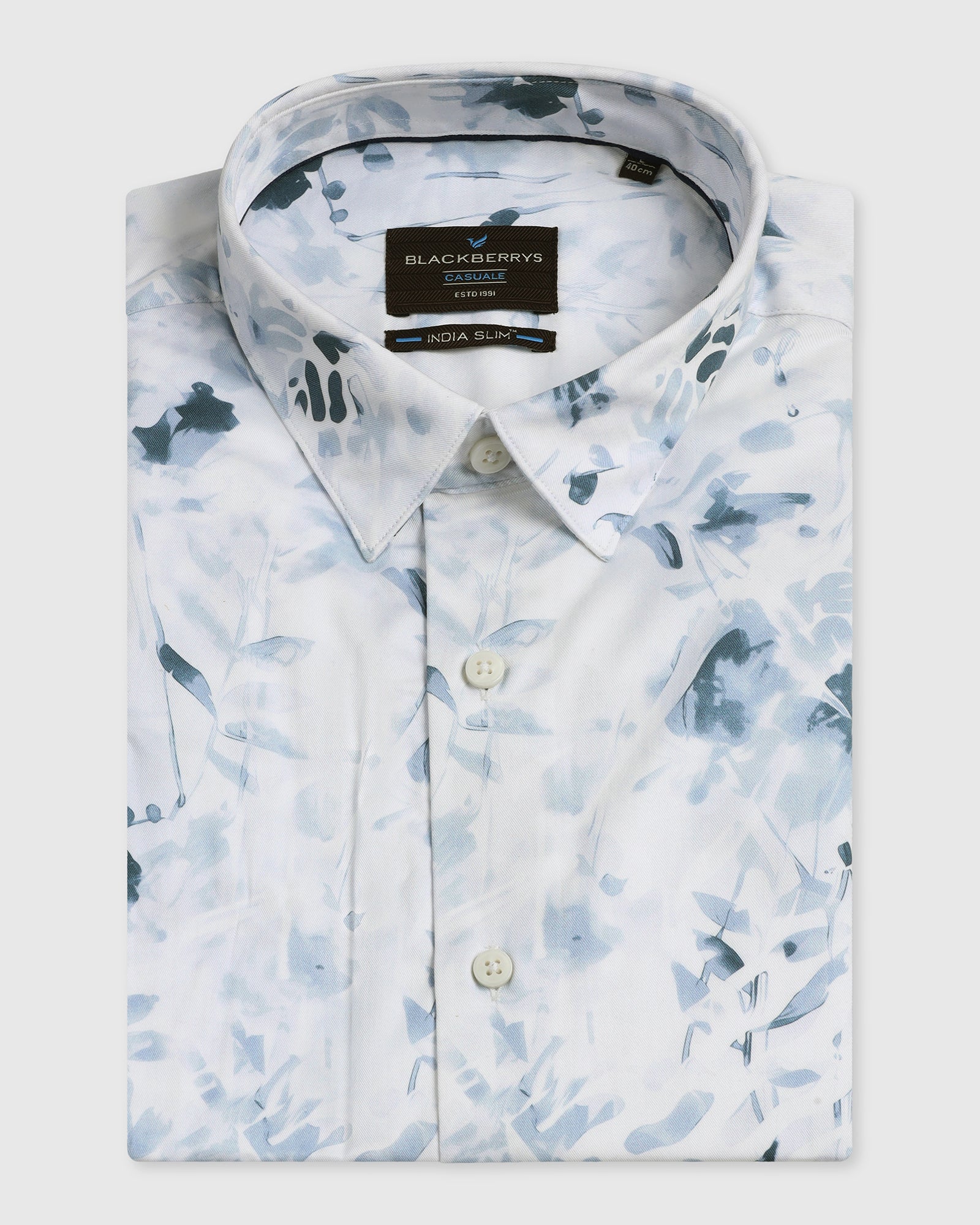 Blue Printed Shirt - Audric