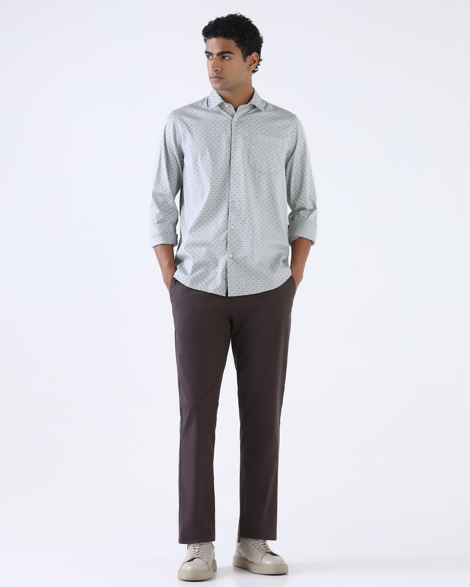 Blue Printed Shirt - Bedaf