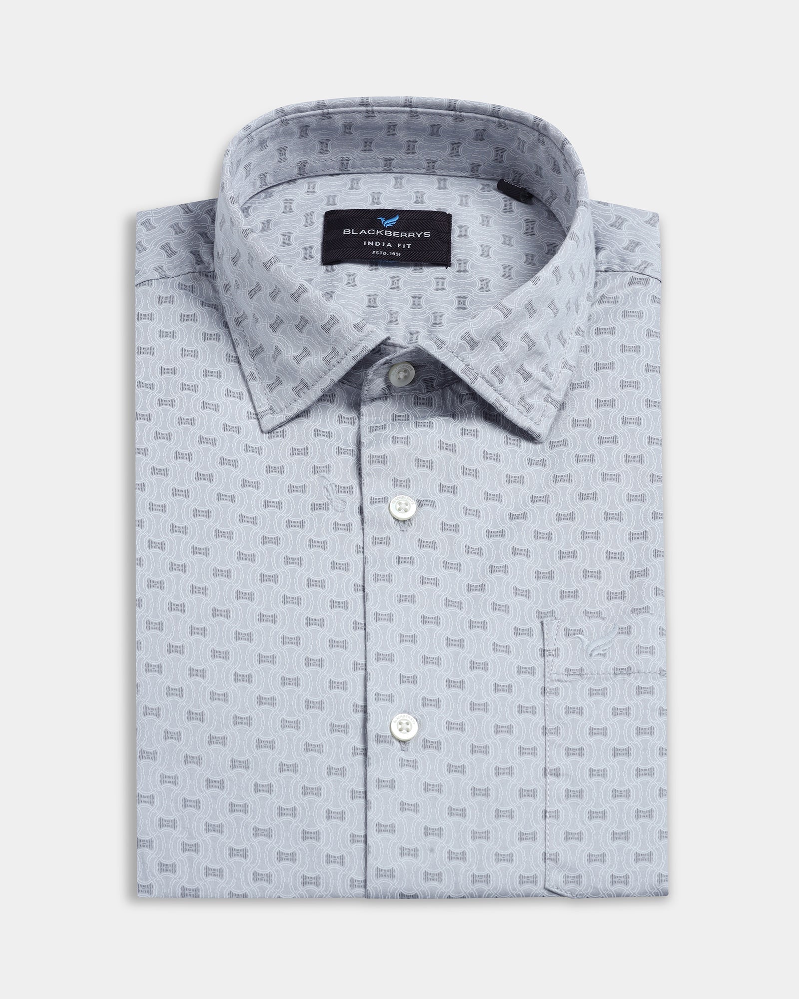Blue Printed Shirt - Bedaf