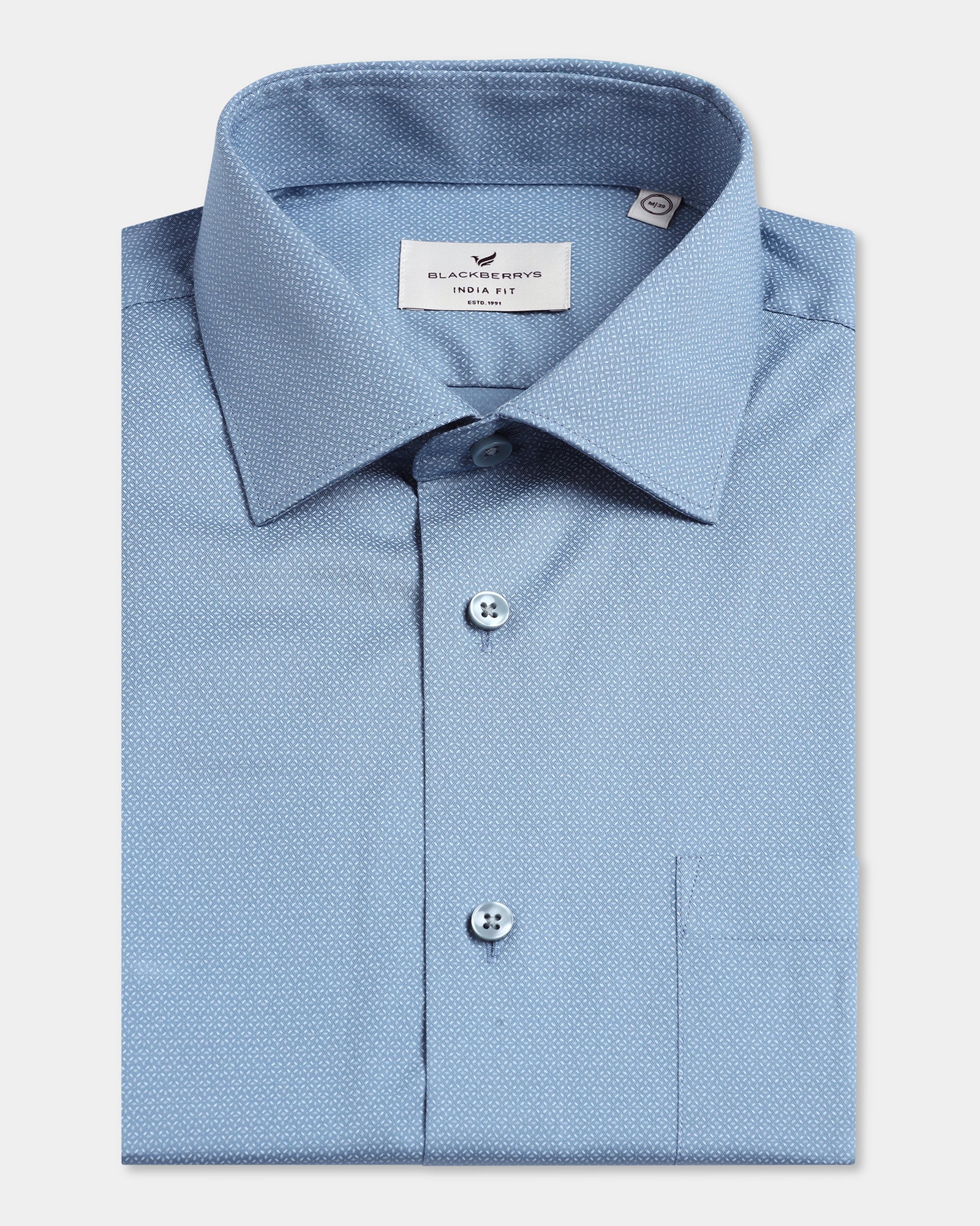 Blue Printed Shirt - Bylde