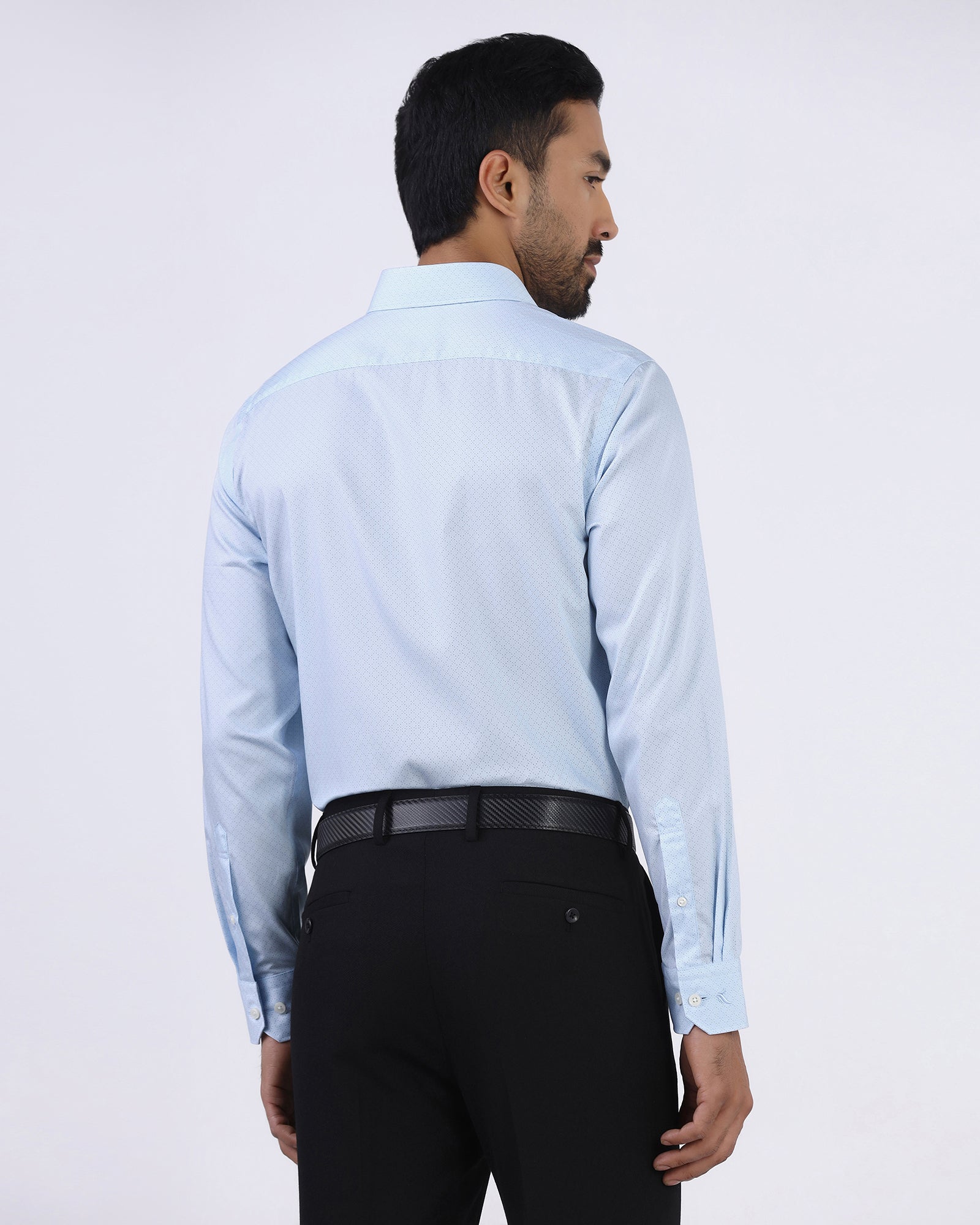 Blue Printed Shirt - Cube